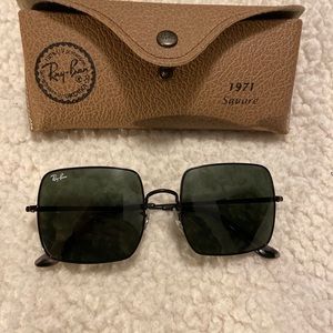 ray ban 54mm square sunglasses